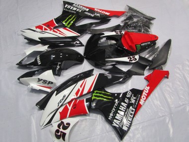 Wholesale 2008-2016 Yamaha YZF R6 Motorcycle Fairings - White Red Glossy Black Green Monster 25 Canada