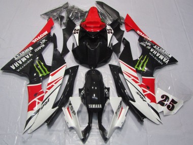 Wholesale 2008-2016 Yamaha YZF R6 Motorcycle Fairings - White Red Glossy Black Green Monster 25 Canada