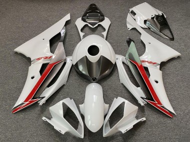 Wholesale 2008-2016 Yamaha YZF R6 Motorcycle Fairings - Pearl White Red Canada