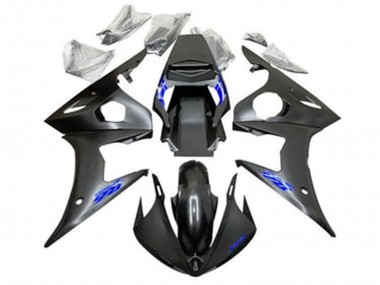 Wholesale 2005 Yamaha YZF R6 Motorcycle Fairings - Matte Black Blue Canada