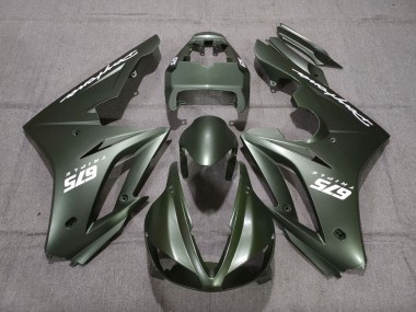 Wholesale 2009-2012 Triumph Daytona 675 Triple Motorcycle Fairings - Matte Green White Canada