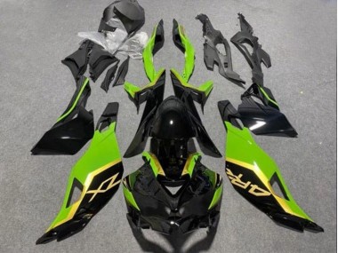 Wholesale 2019-2025 Kawasaki ZX4R ZX-4RR Motorcycle Fairings - Glossy Black Green Gold Canada