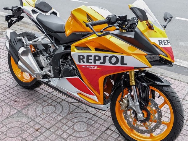 2017-2022 Honda CBR250RR Motorcycle Fairings - Yellow White Red Repsol Canada
