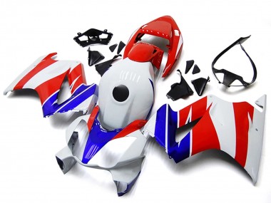 Wholesale 2002-2013 Honda VFR800 Motorcycle Fairings - White Red Blue No Decal Canada