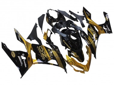 Wholesale 2018-2024 Kawasaki EX400 Motorcycle Fairings - Gold Glossy Black Canada