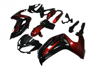 Wholesale 2012-2016 Kawasaki EX650 Motorcycle Fairings - Red Glossy Black Canada