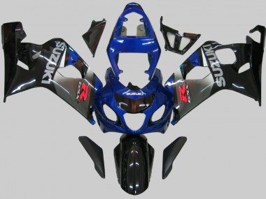 Wholesale 2004-2005 Suzuki GSXR 600/750 Motorcycle Fairings - Blue Grey Glossy Black Canada