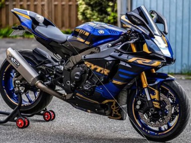 Wholesale 2015-2019 Yamaha YZF R1 Motorcycle Fairings - Blue Gold Black Canada