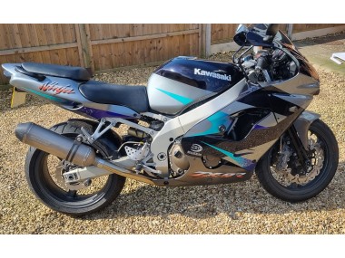 Wholesale 2002-2003 Kawasaki Ninja ZX9R Motorcycle Fairings - Blue Silver Canada