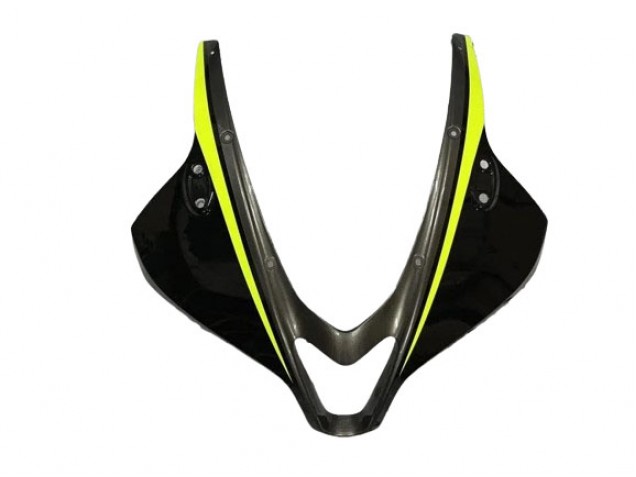 2007-2008 Honda CBR600RR Motorcycle Fairings - Glossy Black High Viz Yellow Canada