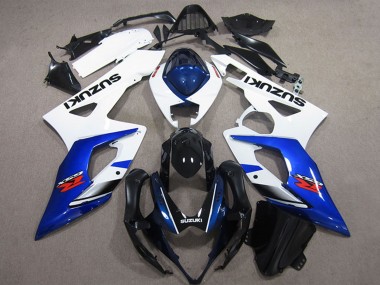 Wholesale 2005-2006 Suzuki GSXR 1000 Bike Fairings - White Blue Glossy Black Canada