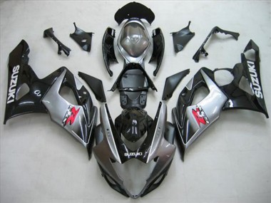 Wholesale 2005-2006 Suzuki GSXR 1000 Motorcycle Fairing Kits - Glossy Black Silver Red Canada