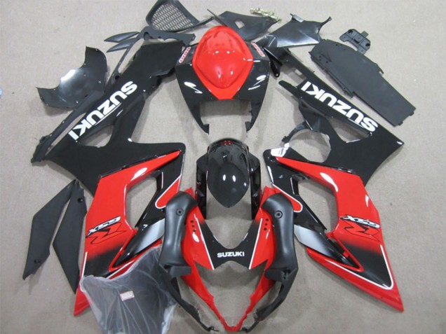 2005-2006 Suzuki GSXR 1000 Motorcycle Fairings - Black Red Canada