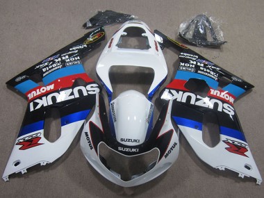 Wholesale 2001-2003 Suzuki GSXR 600 Motorcycle Fairings - White Blue Red Black Motul Canada