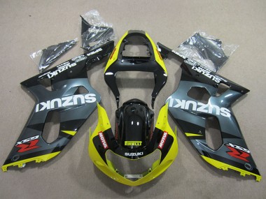 Wholesale 2001-2003 Suzuki GSXR 600 Motorcycle Fairings - Black Yellow Motul Canada