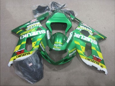 Wholesale 2001-2003 Suzuki GSXR 600 Motorcycle Fairings - Green Yellow Telefumica MoviStar Canada