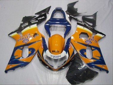 Wholesale 2001-2003 Suzuki GSXR 600 Motorcycle Fairings - Orange Blue Black Corona Extra Canada