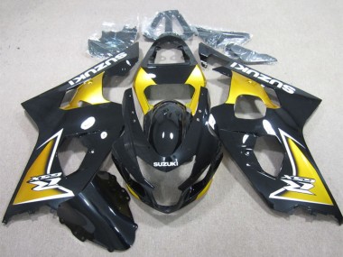 Wholesale 2004-2005 Suzuki GSXR 600 Motorcycle Fairings - Glossy Black Yellow Canada