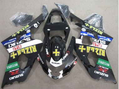 Wholesale 2004-2005 Suzuki GSXR 600 Motorcycle Fairings - Glossy Black White Green Yellow Rizla Canada