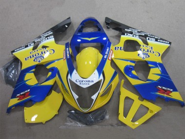 Wholesale 2004-2005 Suzuki GSXR 600 Motorcycle Fairings - Yellow Blue White Black Corona Extra Canada