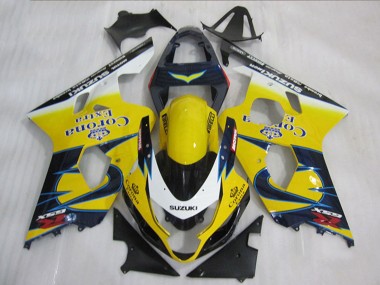 Wholesale 2004-2005 Suzuki GSXR 600 Motorcycle Fairings - Yellow White Blue Corona Extra Canada