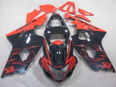 Wholesale 2004-2005 Suzuki GSXR 600 Motorcycle Fairings - Glossy Black Red Canada