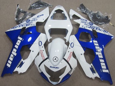 Wholesale 2004-2005 Suzuki GSXR 600 Motorcycle Fairings - White Blue Jordan Motul Canada