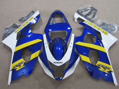Wholesale 2004-2005 Suzuki GSXR 600 Motorcycle Fairings - Blue White Yellow Canada