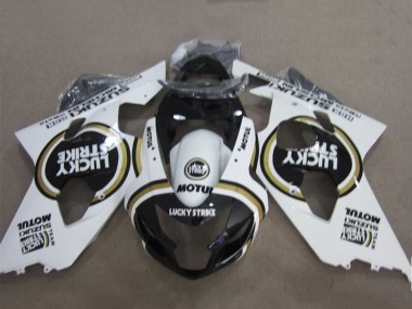 Wholesale 2004-2005 Suzuki GSXR 600 Motorcycle Fairings - White Black Lucky Strike Motul Canada