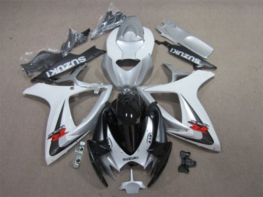 Wholesale 2006-2007 Suzuki GSXR 600 Motorcycle Fairings - White Silver Glossy Black Red Canada