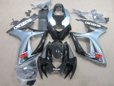 Wholesale 2006-2007 Suzuki GSXR 600 Motorcycle Fairings - Grey Glossy Black Canada