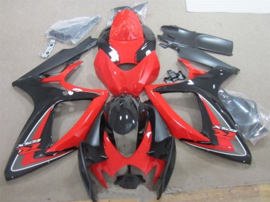 Wholesale 2006-2007 Suzuki GSXR 600 Motorcycle Fairings - Red Black Canada