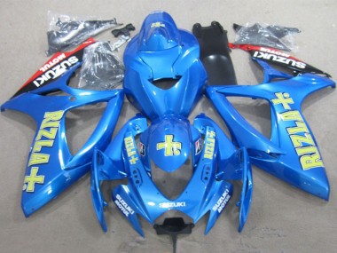 Wholesale 2006-2007 Suzuki GSXR 600 Motorcycle Fairings - Blue Gold Red Rizla Canada