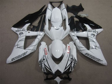 Wholesale 2008-2010 Suzuki GSXR 600 Motorcycle Fairings - White Black Corona Extra Motul Canada