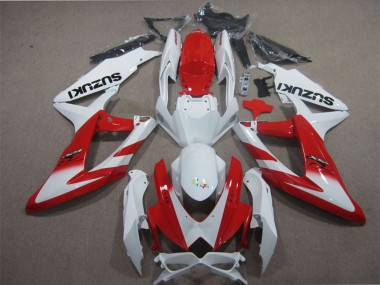 Wholesale 2008-2010 Suzuki GSXR 600 Motorcycle Fairings - White Red Canada