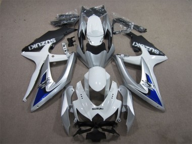 Wholesale 2008-2010 Suzuki GSXR 600 Motorcycle Fairings - Silver White Blue Black Canada