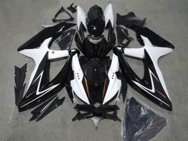 Wholesale 2008-2010 Suzuki GSXR 600 Motorcycle Fairings - White Glossy Black Canada