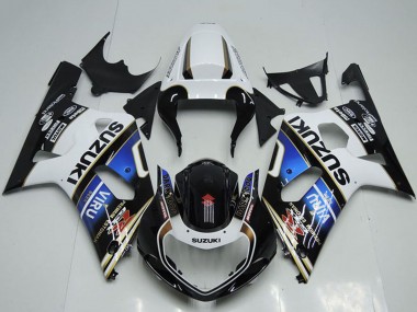 Wholesale 2001-2003 Suzuki GSXR 750 Motorcycle Fairings - White Blue Glossy Black Viru Canada