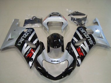 Wholesale 2001-2003 Suzuki GSXR 750 Motorcycle Fairings - Silver Glossy Black Canada