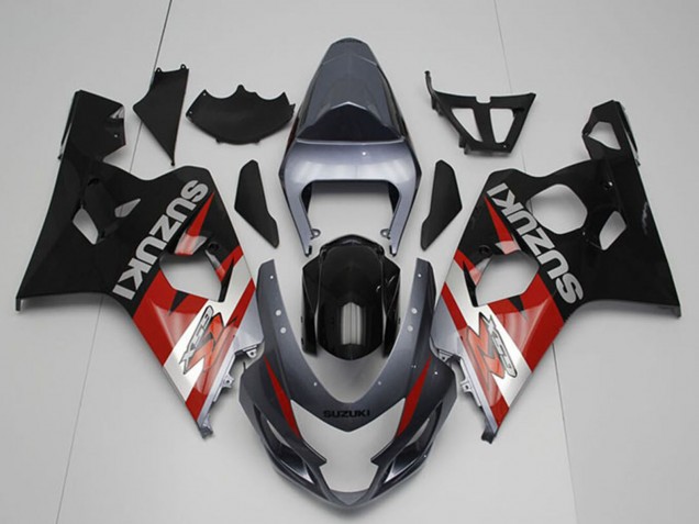 2004-2005 Suzuki GSXR 750 Motorcycle Fairings - Silver Grey Red Black Canada