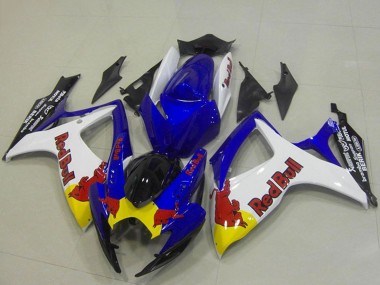 Wholesale 2006-2007 Suzuki GSXR 750 Motorcycle Fairings - Blue White Yellow Red Bull Canada