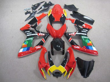 Wholesale 2006-2007 Suzuki GSXR 750 Motorcycle Fairings - Red Black Yellow Green JOMO Canada