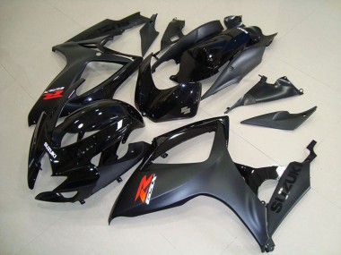Wholesale 2006-2007 Suzuki GSXR 750 Motorcycle Fairings - Glossy Black Matte Black Red Canada