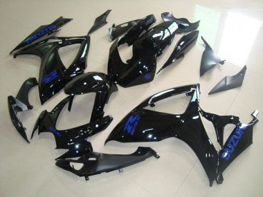 Wholesale 2006-2007 Suzuki GSXR 750 Motorcycle Fairings - Glossy Black Blue Decal Canada