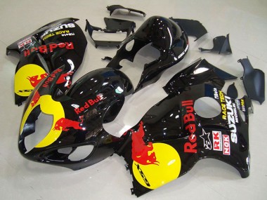 Wholesale 1996-2007 Suzuki GSXR 1300 Hayabusa Motorcycle Fairings - Glossy Black Yellow Red Bull Canada