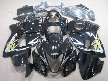 Wholesale 2008-2020 Suzuki GSXR 1300 Hayabusa Motorcycle Fairings - Glossy Black White Gold Decal Canada