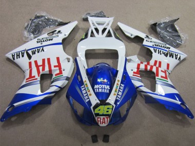 Wholesale 1998-1999 Yamaha YZF R1 Motorcycle Fairings - White Blue Red Motul Fiat 46 Canada