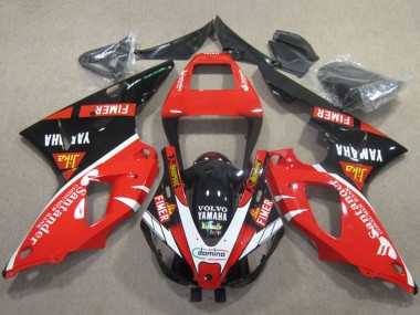 Wholesale 2009-2011 Yamaha YZF R1 Motorcycle Fairings - Red Black White Santander Fimer Volvo Canada