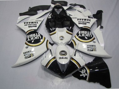Wholesale 2009-2011 Yamaha YZF R1 Motorcycle Fairings - White Black Lucky Strike Canada