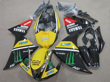 Wholesale 2009-2011 Yamaha YZF R1 Motorcycle Fairings - Yellow White Black Red Green Motul Monster Canada
